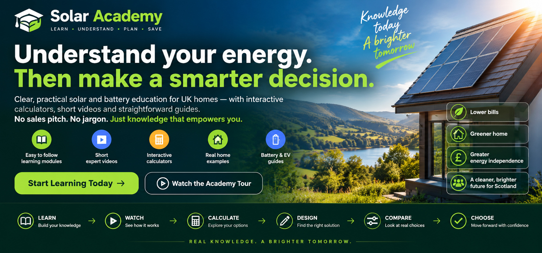 Solar Academy — understand your energy, then make a smarter decision.